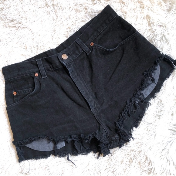 Levi's Pants - Levi’s Vintage 950 Black High Waist Cut-Off Shorts